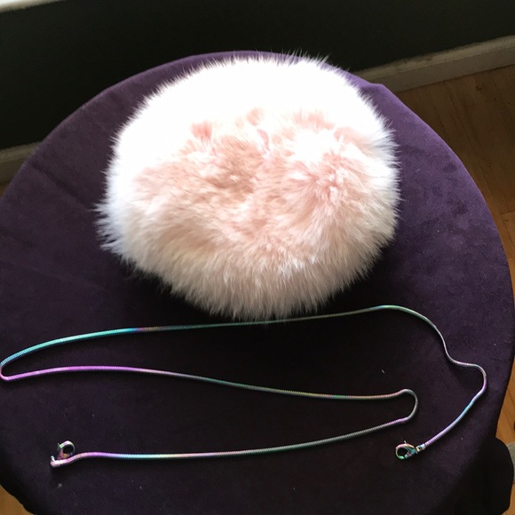 Diane Von Furstenberg Handbags - DVF Fox pink fur bag